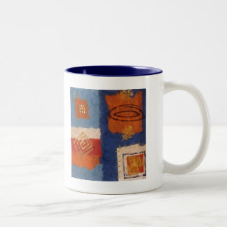 Designer quadriert Geburtstag Zweifarbige Tasse