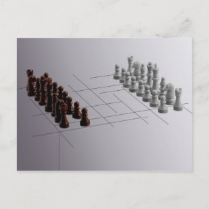 Designer Schach Postkarte