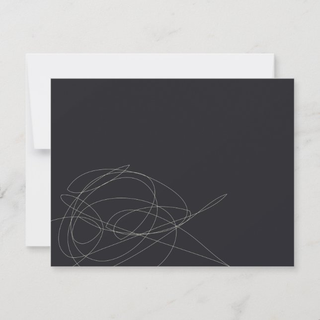DESIGNER SCRIBBLE Nr. 2 Persönliche Schreibmaschin Mitteilungskarte (Vorderseite)