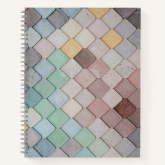 Designer Spiral Tile Notebook Notizbuch