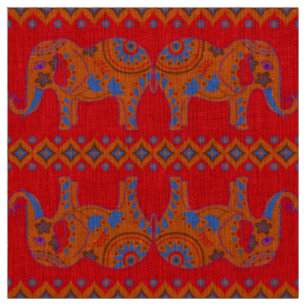 Designer-Stoffe - Naturstoffe - Elefanten Stoff