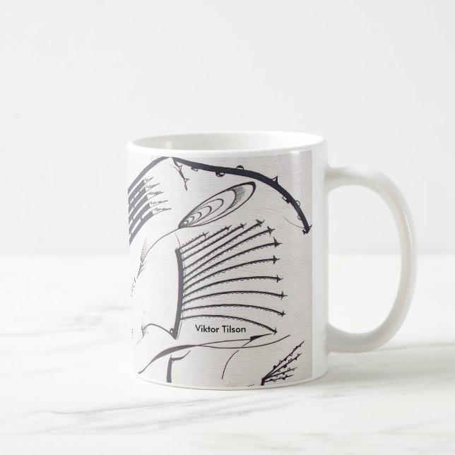 Designer-Tasse "des Bauhaus-einer" durch Viktor Kaffeetasse (Rechts)