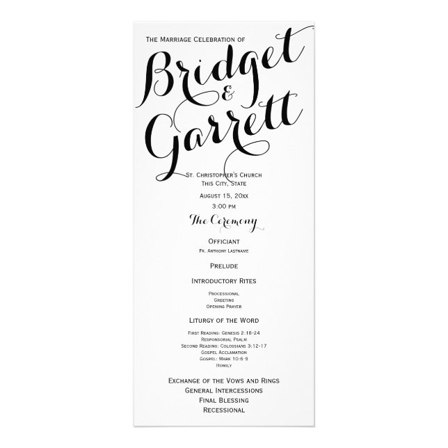 Designer Text Einfach elegant Schwarz und Weiß Werbekarte (Vorne)