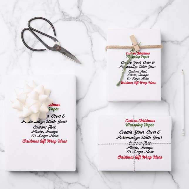 Designer-Umschlagpapier - angepasste Geschenkfolie Geschenkpapier Set (Vorderseite)