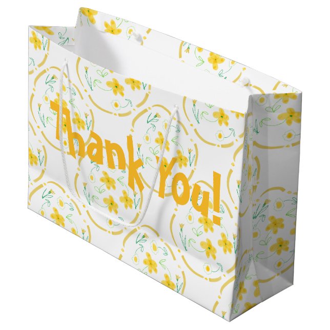 Designer Vielen Dank für Ihr Geschenk Tasche Große Geschenktüte (Vorderseite Schrägansicht)