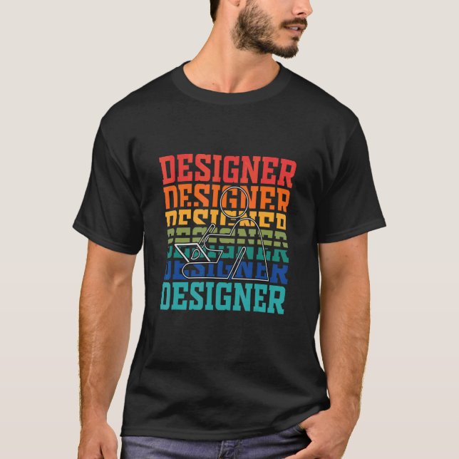 Designer Vintage Webdesigner T-Shirt (Vorderseite)