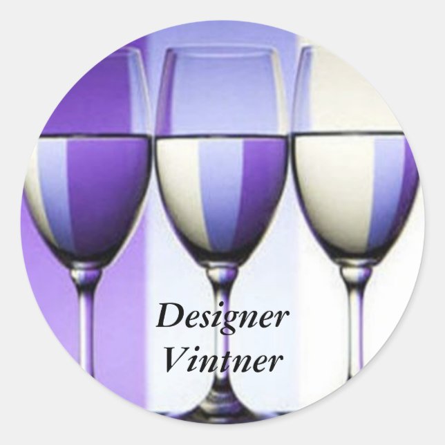 Designer Vinter Winery Étiquettes de vin (Devant)