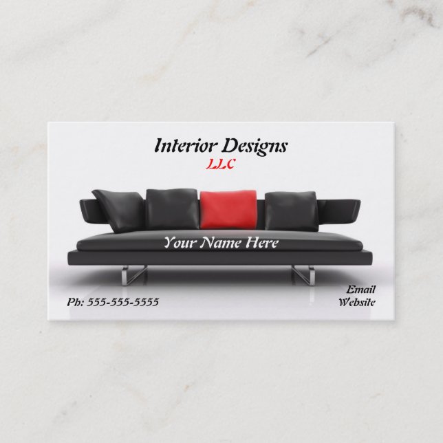 Designer Visitenkarte (Vorderseite)