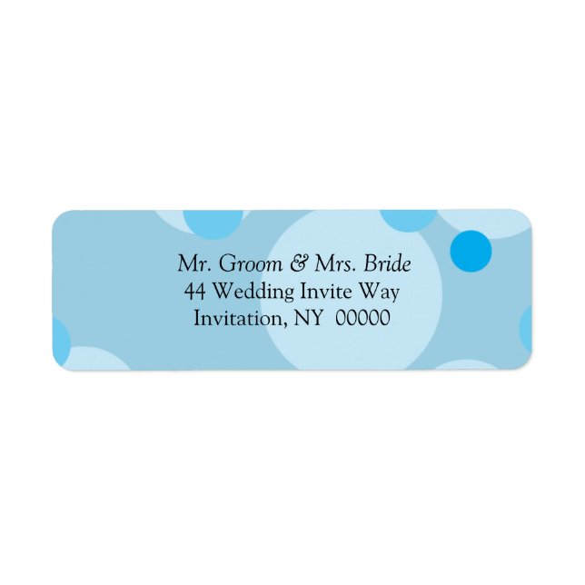 Designer Wedding Invite Label Aufkleber (Vorne)
