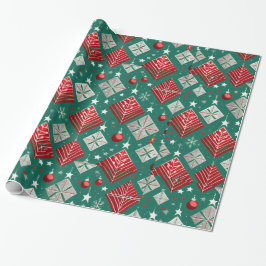 Designer Weihnachtsmuster Umschlagpapier Geschenkpapier