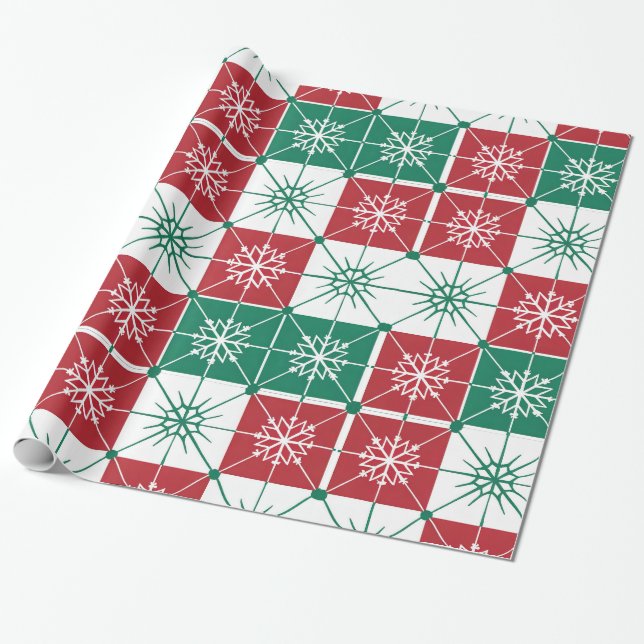 Designer Weihnachtsmuster Umschlagpapier Geschenkpapier (Ungerollt)