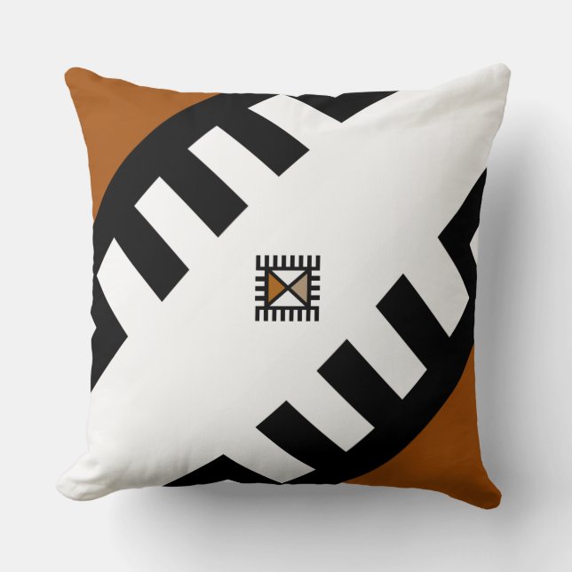 Designer-Wurfs-Kissen mit afrikanischem Kissen (Vorderseite)
