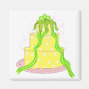 Designer Zitronenkuchen Magnet