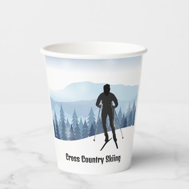 Designercup für Langlaufski Pappbecher (Vorderseite)