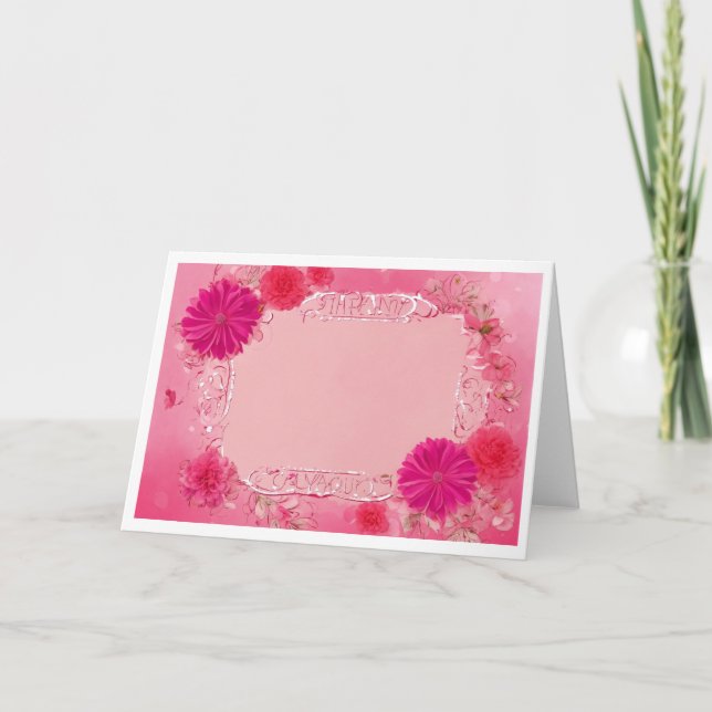 Designerkarte Dankeskarte (Vorderseite)