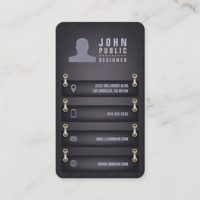 Designerstil Visitenkarte (Vorderseite)