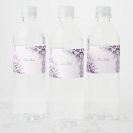 Designerviolette Blumen Wasserflasche