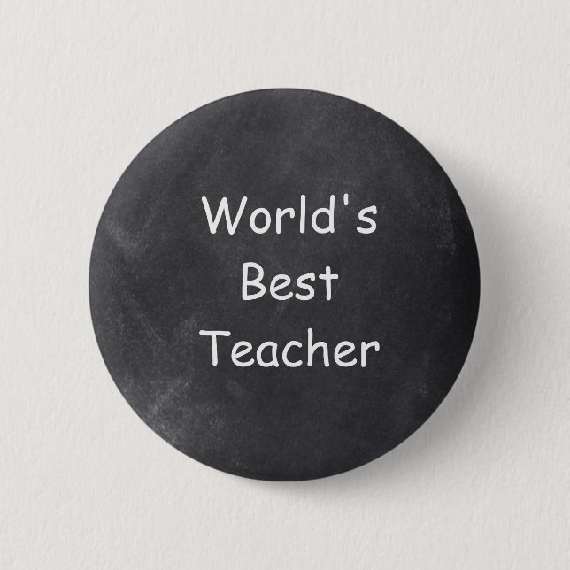 Designgeschenk für die weltbesten Lehrer Button (Vorderseite)