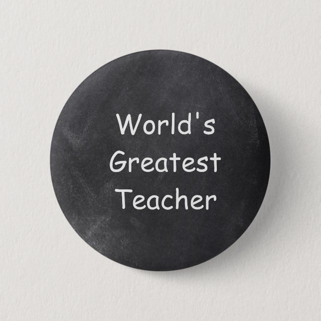 Designgeschenk für die weltbesten Lehrer Button (Vorderseite)