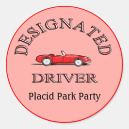 Designierte Treiber-Sticker 2 Personalisierte Stic Runder Aufkleber