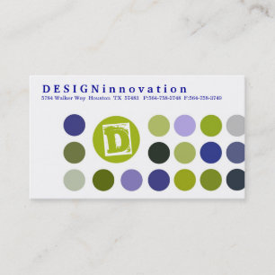 DESIGNInnovation [blaue] Visitenkarten Visitenkarte