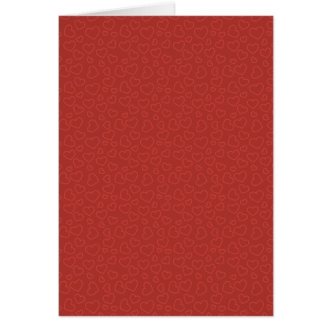 Designkarte für Tiny Red Hearts (Vorne)