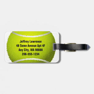 Designmarken für Tennisball Gepäckanhänger