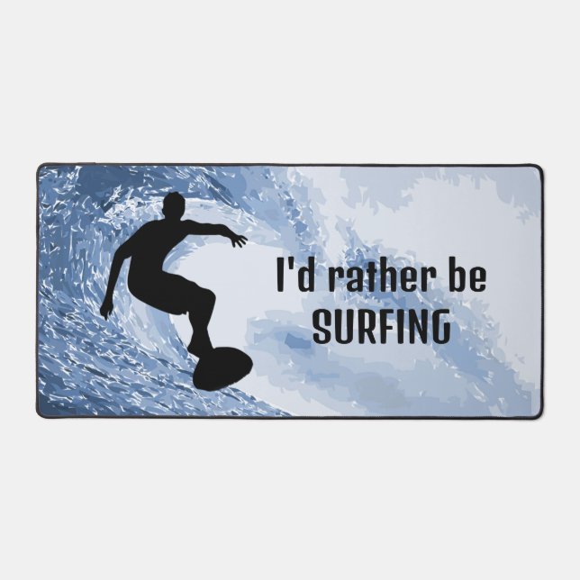 Designmatte für Surfbretter Schreibtischunterlage (Vorderseite)