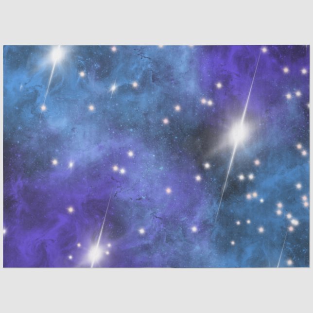 Designpapier der Blue Galaxy Serie 9 Seidenpapier (Vorderseite)