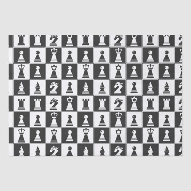 Designpapier für Schachfiguren Seidenpapier (Vorderseite)