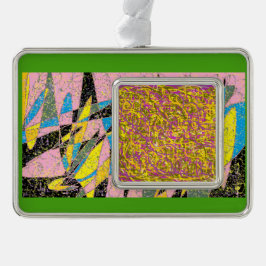 Designs für abstrakte Kunst 2 Rahmen-Ornament Silber