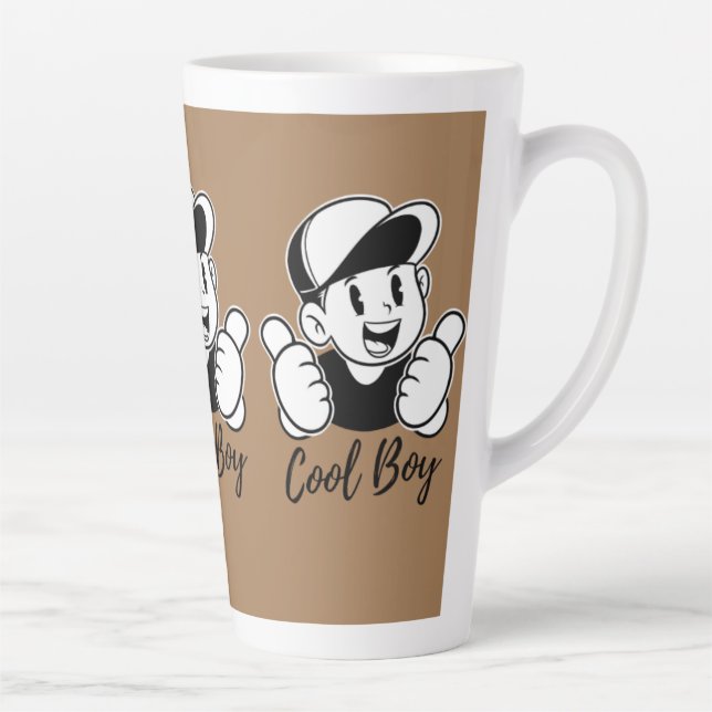 Designs für benutzerdefinierte Latte-Tasse | Perso Milchtasse (Rechts)