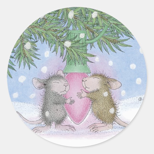 Designs für die Maus Runder Aufkleber (Vorderseite)