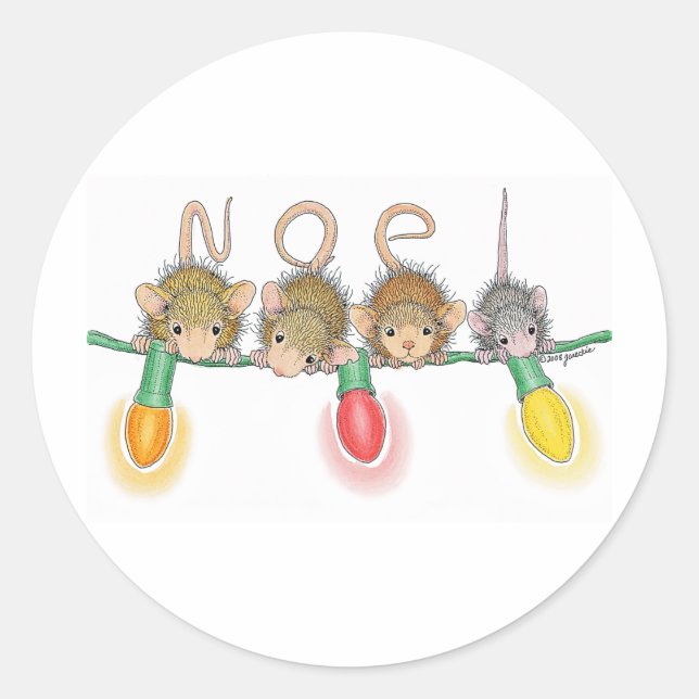 Designs für die Maus Runder Aufkleber (Vorderseite)