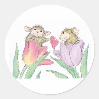 Designs für die Maus - Runder Aufkleber