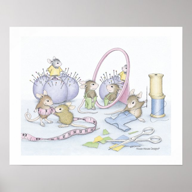 Designs für Hausmäuse® - Nähplakat Poster (Vorne)