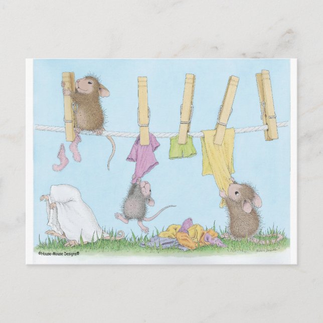 Designs für Hausmäuse® Postkarte (Vorderseite)