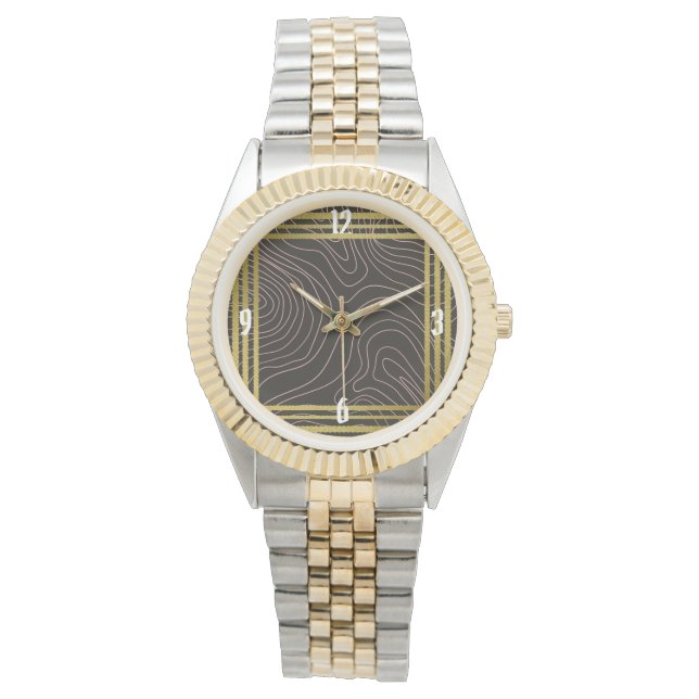 Designs für moderne Armbanduhr auf Zazzle (Vorderseite)
