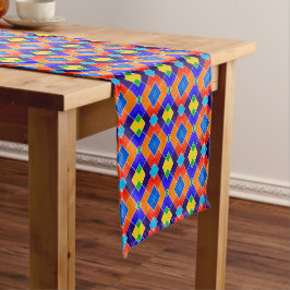 Designtisch-Runner für helle Diamant-Muster Kurzer Tischläufer