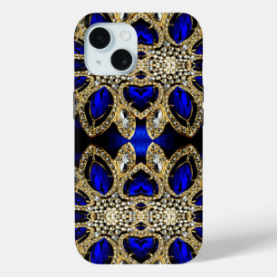 designvoll türkisfarbenes Gold silberblau Case-Mate iPhone Hülle