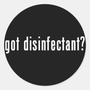 Desinfektionsmittel got? runder aufkleber