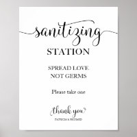 Desinfektionsstation Verbreite Liebe, nicht Keime