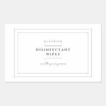 Desinfektionswischetiketten-Aufkleber