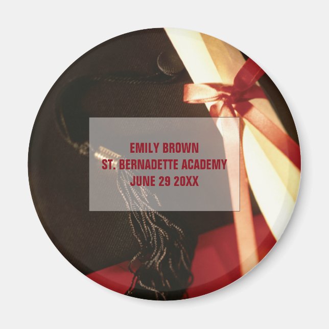 Désir de graduation de la petite-fille, Aimant (Devant)