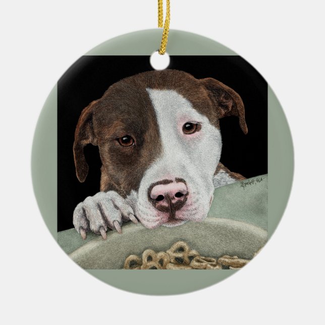 "Desire" Pit Bull Ornament (Vorne)