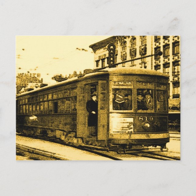 Desire Streetcar auf Canal St Postkarte (Vorderseite)