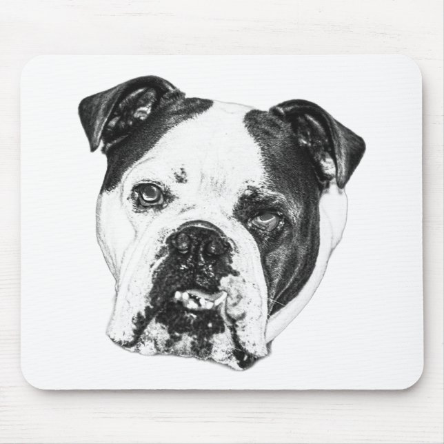 Desk Calm Bulldog Mousepad (Vorne)