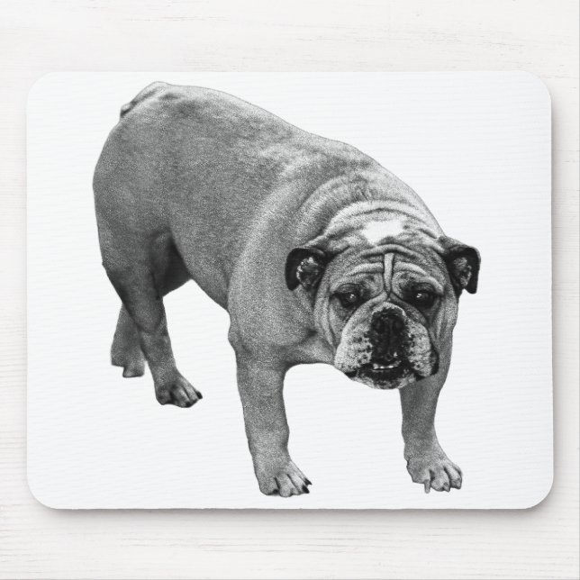 Desk Calm Bulldog Mousepad (Vorne)