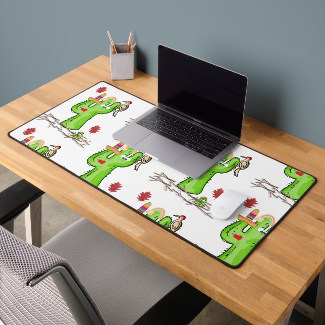 Desk Mat Cactus Oiseau Worm Nature (Bureau 2)