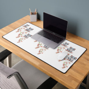 Desk Mat Cat Kitten Meow Chimes Schreibtischunterlage
